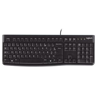 Teclado com Fios Logitech Keyboard K120 for Business | Idioma: Francês | Preto - 1