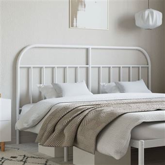 Cabeceira de Cama vidaXL | 160 cm | metal branco - 1