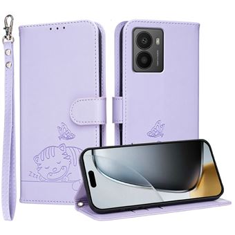 Capa FOXDOCK para Nokia HMD Fusion | Flip | Bloqueio RFID | Fecho Magnético | Pele Sintética | Alça de Pulso Amovível | Roxo - 1