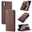 Capa Livro PhoneShield Caseme Elite para iPhone X | Costura em Couro PU | Fecho Magnético - Castanho Vintage_0