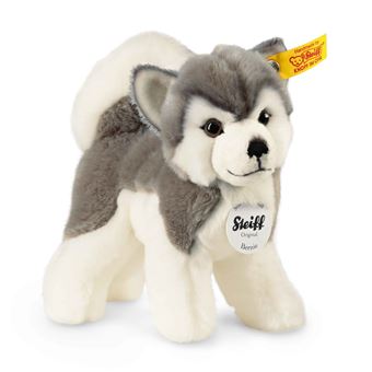 Steiff Bernie Cão de brincar Pelúcia, Sintético Cinzento, Branco - 1