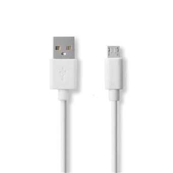 Nedis CCGW60500WT10 cabo USB 1 m 2.0 USB A Micro-USB B Branco