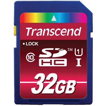 Cartão de Memória Transcend 32GB SDHC CL 10 UHS-1 | Preto - 1