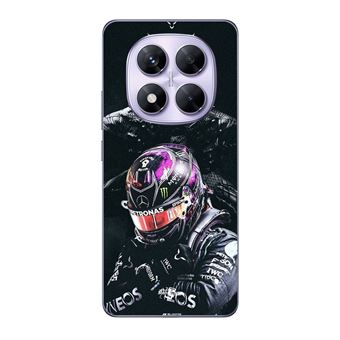 Capa Maniacase para Xiaomi Redmi Note 14 Pro 5G | Lewis Hamilton Pantera Negra - 1