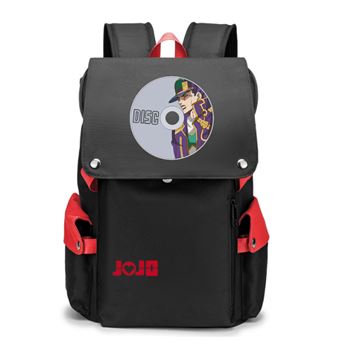 Mochila Infantil Good Deal Jojo's Bizarre Adventure 06 | 48 x 21 x 34 cm - Preto/Rosa - 1