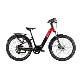 Bicicleta Elétrica urbana Cyrusher Grace | 48 V 250 W 15 Ah | Sensor duplo | Vermelho - 1