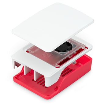 Dissipador Térmico Raspberry Pi SC1159 | Vermelho, Branco - 1