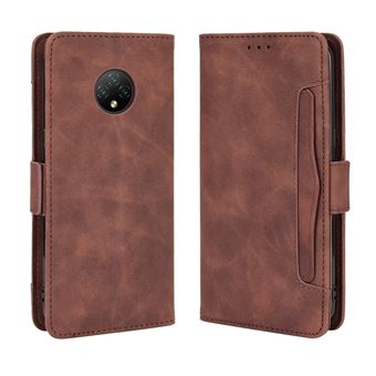 Capa FOXDOCK Protetora para Doogee X95 | Suporte e Flip de couro PU | À Prova de Choque | Castanho - 1