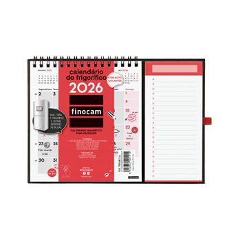 Calendário de Parede Magnético 2026 Finocam | 14x15cm - 1