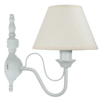 Candeeiro de Parede Tosel Carcassonne | 24 cm | 1 Luzes - Branco - 1