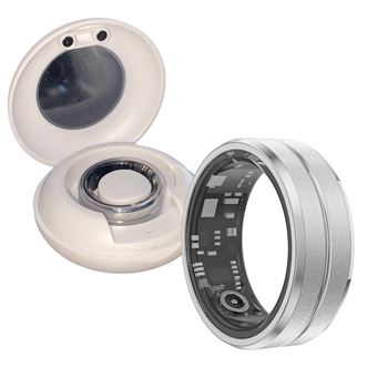 Anel Inteligente Klack | Fitness | Monitor de Frequência Cardíaca | Sono | Podómetro | Calorias | IP68 | Prata | Tamanho 11 - 1