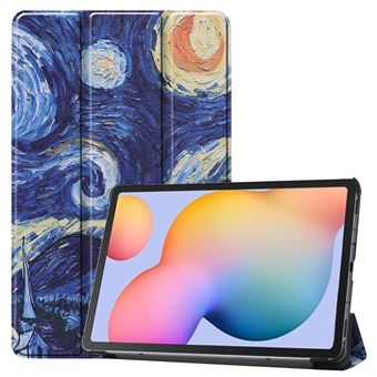 Capa Magunivers para Samsung Galaxy Tab S6 Lite| PU | TPU | impressão padrão com suporte dobrável em três partes padrão de pintura - 1