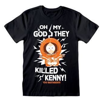 Camisola de Manga Curta South Park They Killed Kenny | XL - Preto - 1