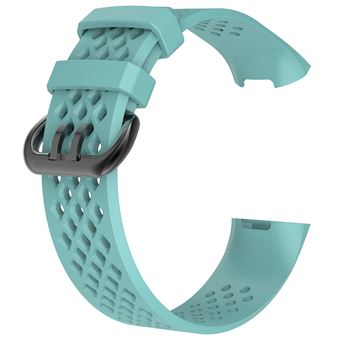 Pulseira de Silicone WISETONY para Fitbit Charge 3 6.5-9inch Azul claro - 1
