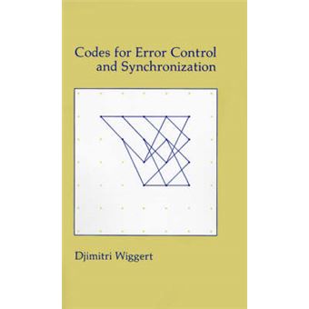 Codes for Error Control and Synchronization - Hardback - 1988 - 1