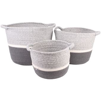 Conjunto de Cestos LPM | Cinzento - 1