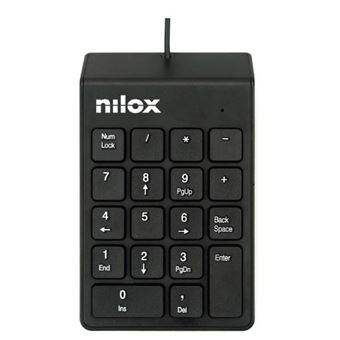 Teclado com Fios Nilox NUMERIC KEYBOARD | Idioma: Espanhol | Preto - 1