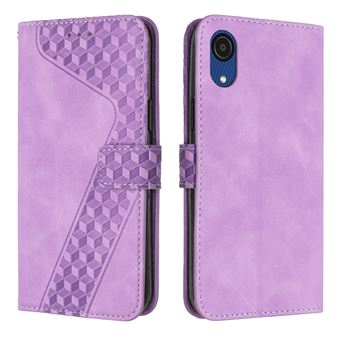 Capa FOXDOCK para Samsung Galaxy A03 Core com Fecho Magnético | Resistente a Impactos e Quedas | Compartimentos para Cartões | Roxo - 1