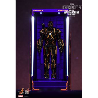 Figura Hot Toys MMSC013 - Marvel Comics - Iron Man 2 - Neon Tech War Machine Hall Of Armor Miniature Collectible - 1