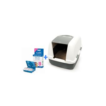 Caixa de Areia Catit Magic Blue Litter Box Jumbo - 1