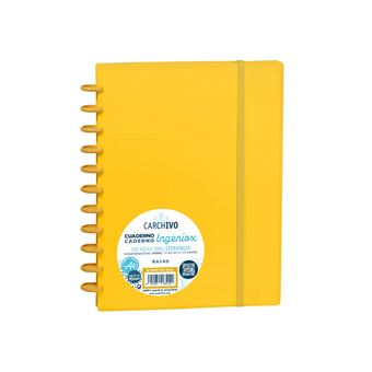 Caderno A4 Pautado Ingeniox Intense com Elástico | 100 Folhas - Mostarda 66004019 - 1