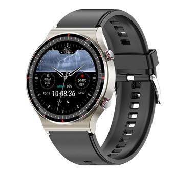 Smartwatch DAM G08 com ECG de Nível Médico | Monitor de O2 no Sangue | Apnéia do Sono | 10 Modos Desportivos - Prata - 1