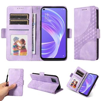 Capa FLOODKING para OPPO Reno 4Z 5G | Design Acolchoado | Couro PU Premium | Roxo - 1