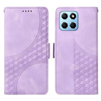 Capa FLOODKING para Honor X8A 5G | Design Acolchoado | Couro PU Premium | Roxo - 1