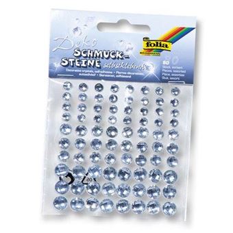 Blister com 64 Pedras Preciosas Auto-Adesivas FOLIA Clear - 1