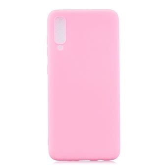 Capa TPU doces de cor sólida rosa para Samsung Galaxy A70 - 1