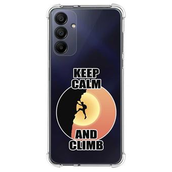 Capa de silicone anti-choque Tumundosmartphone para Samsung Galaxy S24+ Plus 5G | Design Desenhos de escalada masculina - 1