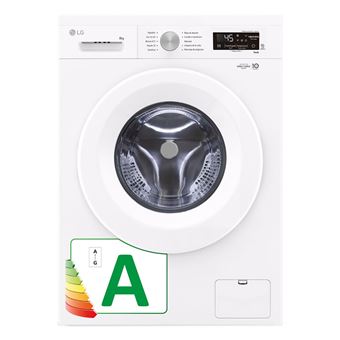 Máquina de Lavar Roupa LG F4X1008NWH | 8 Kg | 1350 RPM | A | Branco - 1
