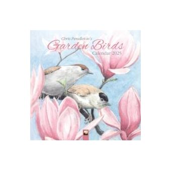 Chris Pendleton Garden Birds Wall Calendar 2025 Art Calendar By Flame Tree Publishing - 1