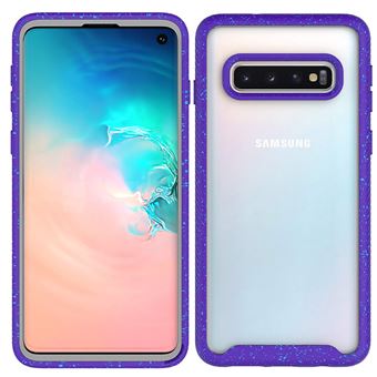 Capa e TPU Magunivers Céu Estrelado Anti-Choque Roxo para Samsung Galaxy S10