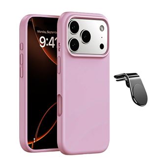 Kit Suporte L + Capa Silicone Líquido PHONECARE para Apple iPhone 17 Pro Max | Rosa - 1