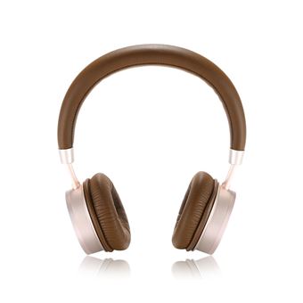 Auscultadores Bluetooth Magunivers REMAX 520 Entrada Aux-In Café