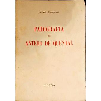 Patografia de antero de quental. - 1