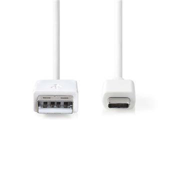 Nedis CCGW60600WT20 cabo USB 2 m 2.0 USB A USB C Branco