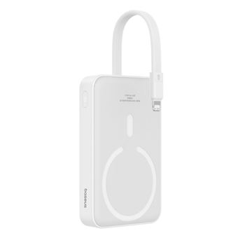 Power Bank Baseus MAGSAFE MINI WIRELESS POWERBANK 10.000 MAH 20W-BEYAZ | 10000 mAh | Branco - 1