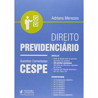 Direito Previdenciário. Questões Comentadas CESPE - 1