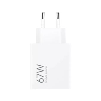 Carregador de Dispositivos Móveis Xiaomi 67W HyperCharge Combo | Branco - 1