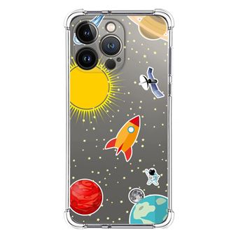 Capa Tumundosmartphone de silicone anti-choque para iPhone 13 Pro (6.1) design do  Space Drawings - 1