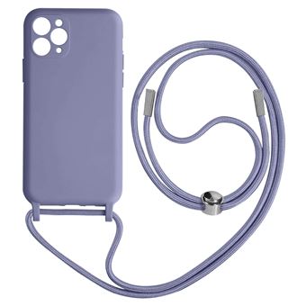 Capa Cordão Avizar Para Iphone 11 Pro | Bracelete Semi-Rígido | 80Cm - Lavanda - 1