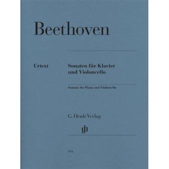 Partitions classique HENLE VERLAG BEETHOVEN L.V. - SONATAS FOR PIANO AND VIOLONCELLO Violoncelle - 1