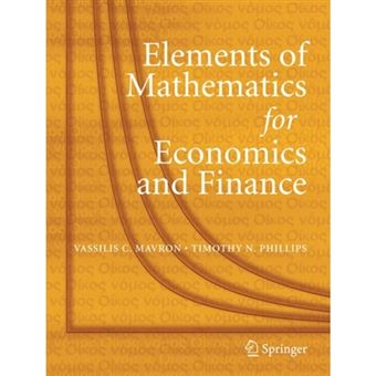 Elements of Mathematics for Economics and Finance - Paperback - 2006 - 1