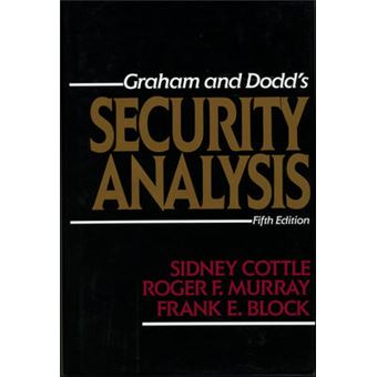 Security Analysis - Hardback - 1987 - 1