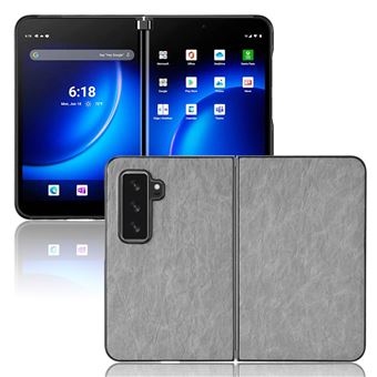 Capa e TPU + PU cinza Magunivers para Microsoft Surface Duo 2 - 1