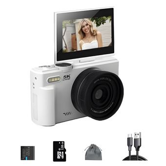 Câmara Digital SZSMART WD08 | Leve e Portátil | 128GB | Branco - 1