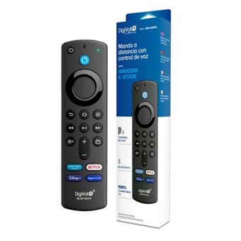 Comando/Controlo Remoto com Controlo de Voz para Televisão AMAZON FIRE STICK, DIGIVOLT AMZ-66MIC | Preto - 1