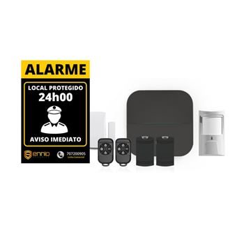 Kit Sistema de Alarme Ennio Security GSM/Wi-Fi - Preto - 1